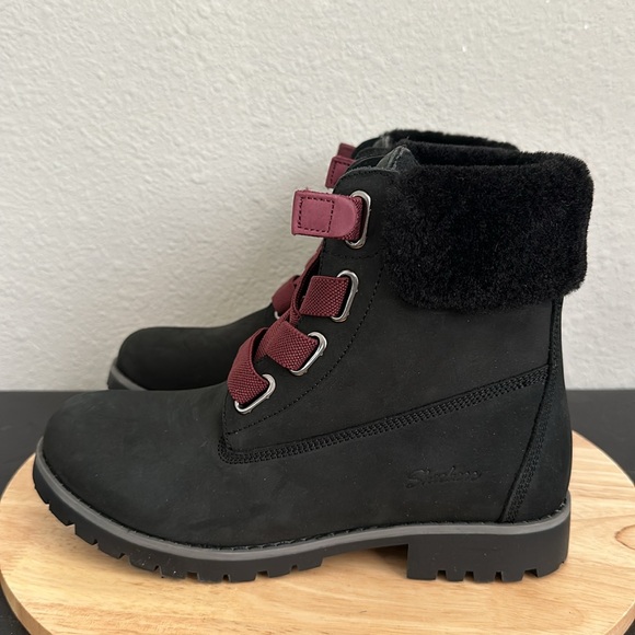 Skechers Gored Lace Hiker Boots - Cypress Big Plans - Picture 2 of 7